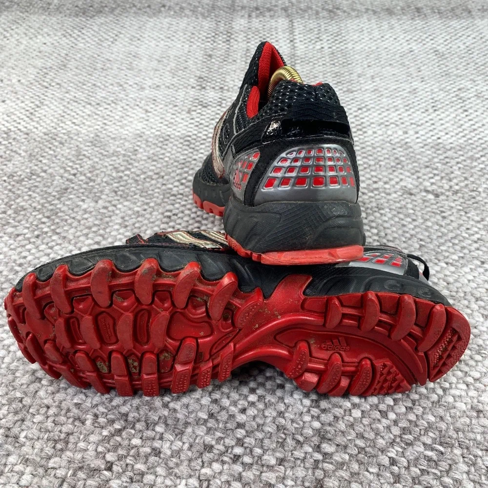 Adidas Kanadia TR 4 Trail Running Shoes Mens 7 Black Red G45878 Sneaker